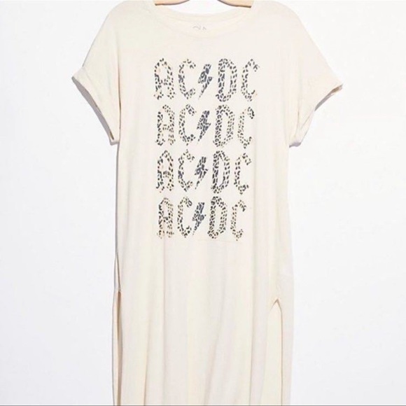 CHASER x Free People FP AC/DC Tunic Dress Womens Size Medium NWT - Picture 1 of 3